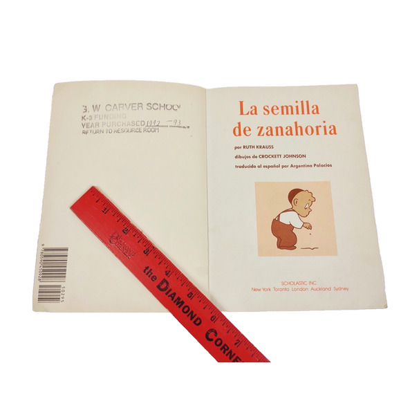 La Semilla de Zanahoria (The Carrot Seed) (Spanish Edition) Paperback 1978 VTG - Picture 4 of 5